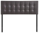 Lily Full Vinyl Headboard, Brown