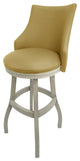 Swivel Tall Spectator Wood Bar Stool 34", Bellissima, Tan, Antique White