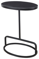 Uttermost Jessenia Black Marble Accent table