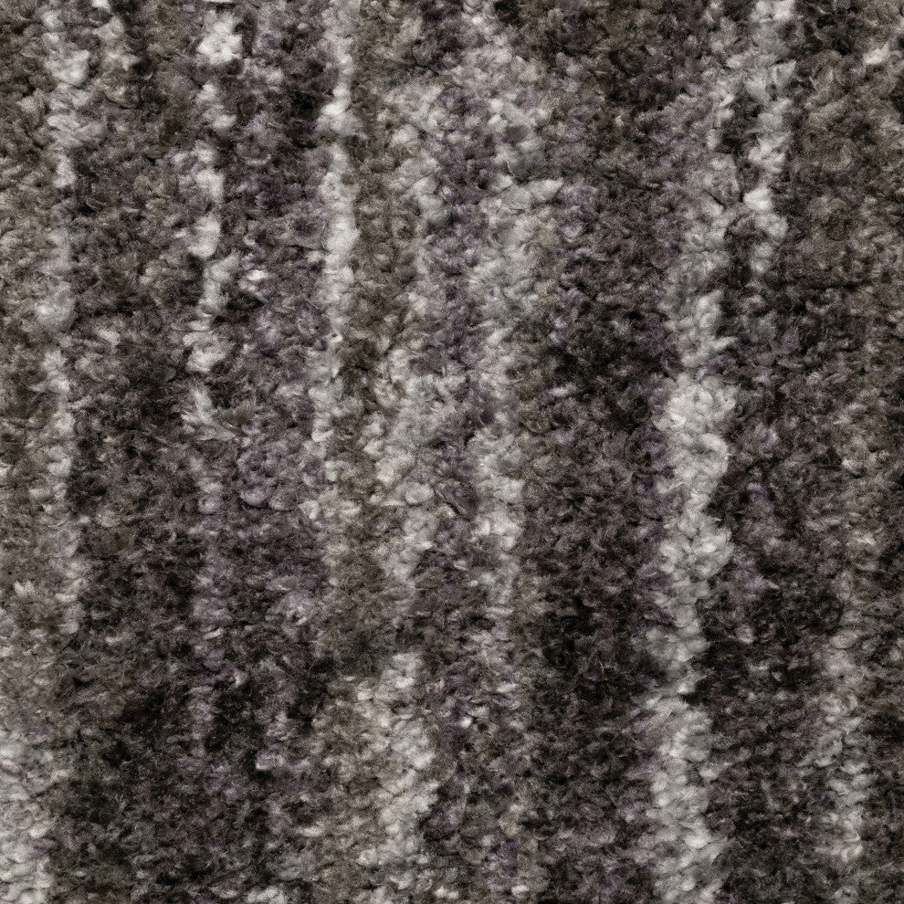 Ashton Distressed Solid Shag Area Rug, 9.10X12.10