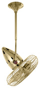 Jarold Direcional Directional Ceiling Fan, Polished Brass