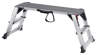 VEVOR Aluminum Folding Work Platform Drywall Ladder 660lbs Non-slip Bench