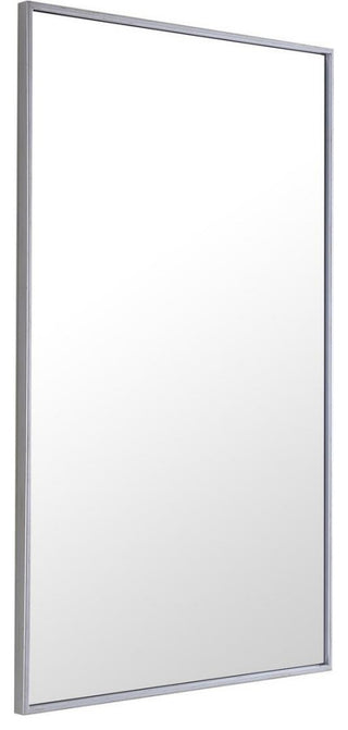 Elegant Eternity Metal Frame Rectangle Mirror 24 Inch Silver