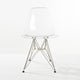 Paris Acrylic Dining Side Chair with Chrome Legs, Set of 4
