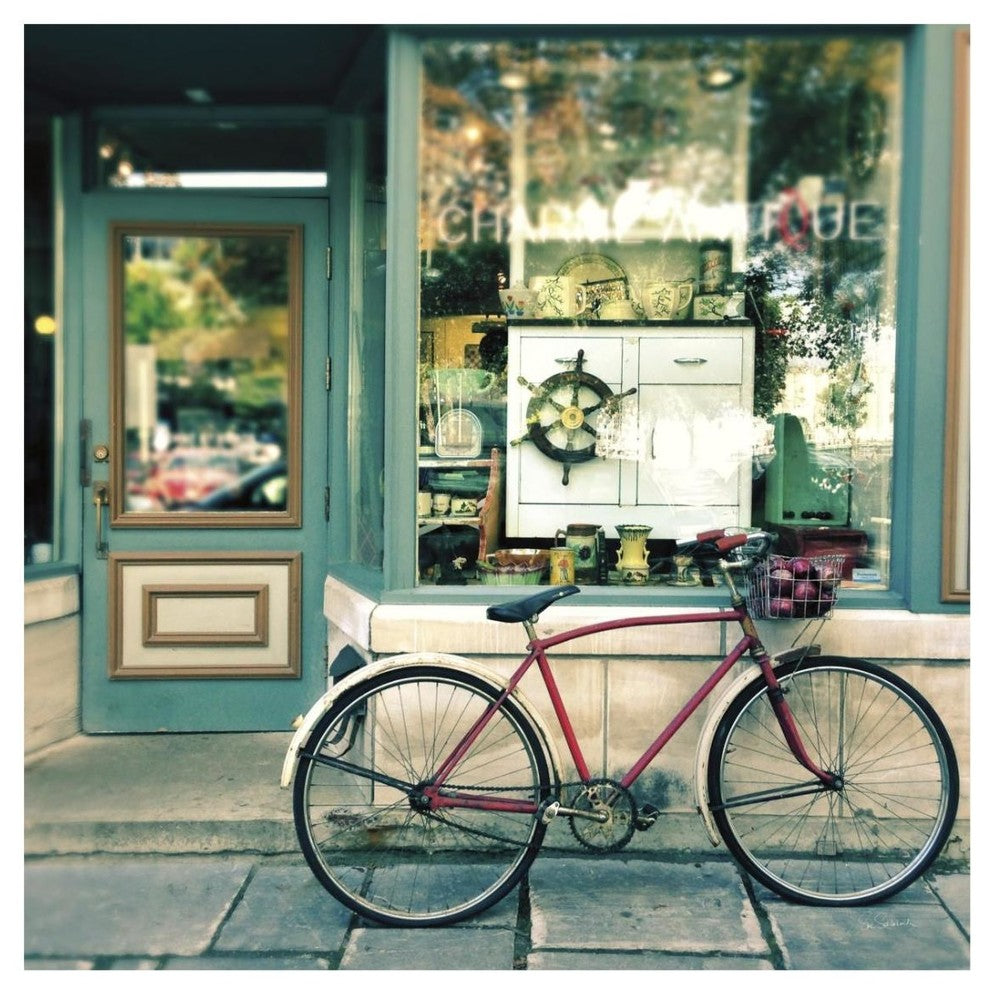 "Sunday Morning Bike" Digital Paper Print by Sue Schlabach, 26"x26"
