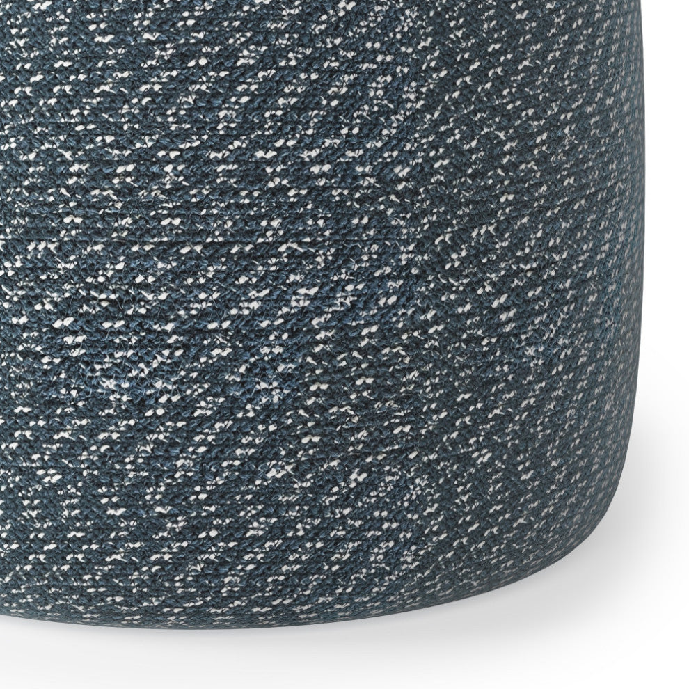 Bayley Round Braided Pouf