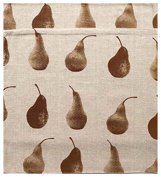 Set of Eight Brown Pear Pattern Napkins