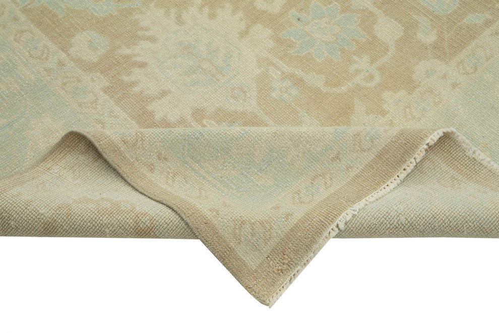 Rug N Carpet - Handmade Oriental 7' 10" x 11' 8" Wool Oushak Area Rug