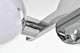 2 Light Chrome And Frosted White Bath Sconce