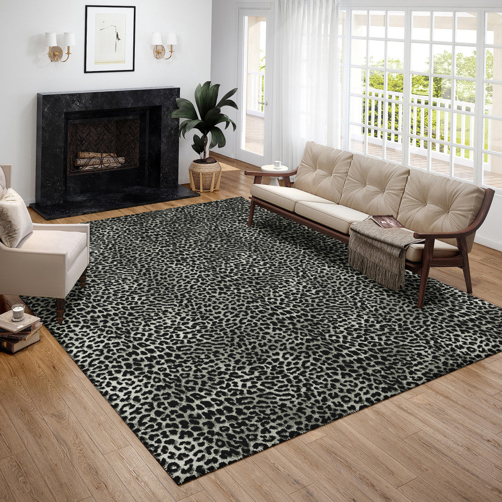 Indoor/Outdoor Mali ML2 Midnight Machine Washable 9' x 12' Rug