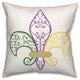 Fleur De Lis 18x18 Spun Poly Pillow