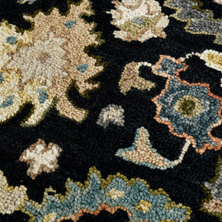 Jackson Traditional Black Hand-Hooked Area Rug 2' x 3'