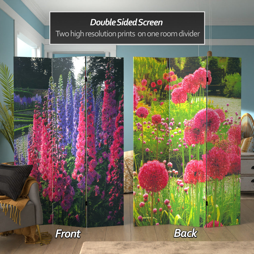 6' Tall French Garden Double Sided Room Divider