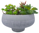 Grey Blue Two Toned Ceramic Bowl Plant Pots