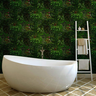 Wildflower Shadows Peel And Stick Wallpaper, Green/Black