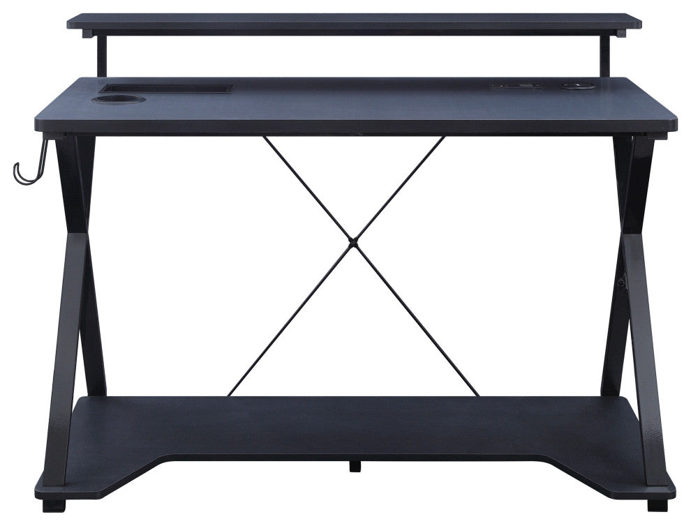 Checkpoint Ghost Battlestation Gaming Desk With RGB LED Lights