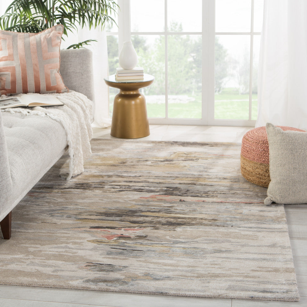 Jaipur Living Ryenn Handmade Abstract Taupe/ Blush Area Rug 10'X14'