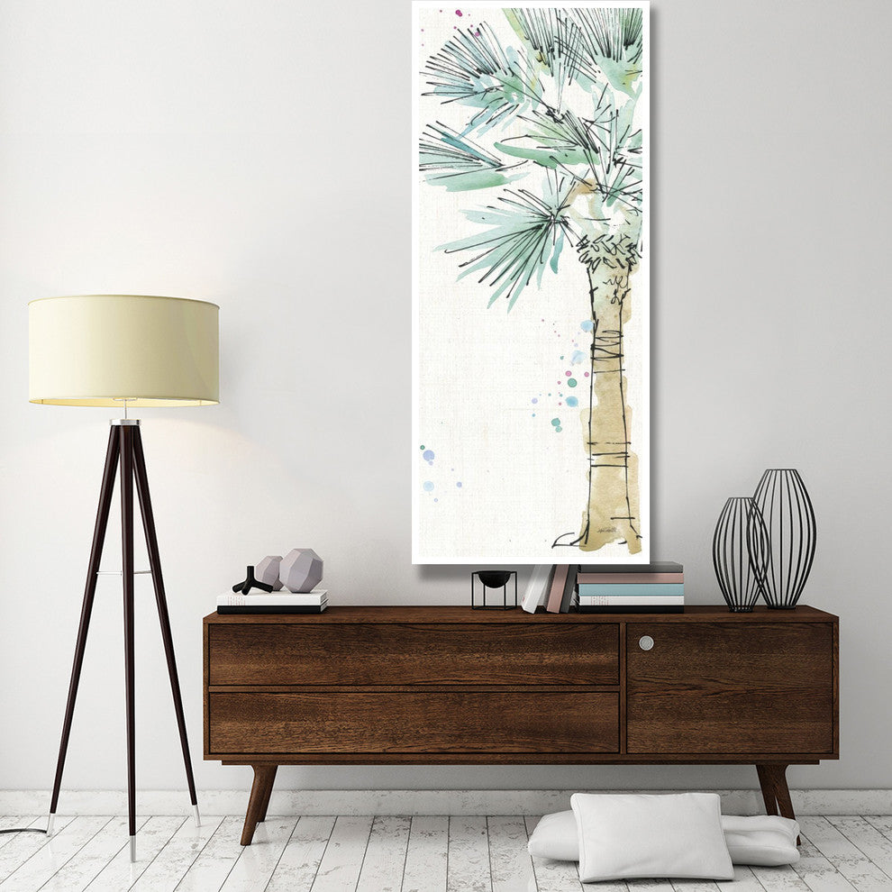 "Palm Passion VII no Words" Digital Paper Print by Anne Tavoletti, 32"x77"