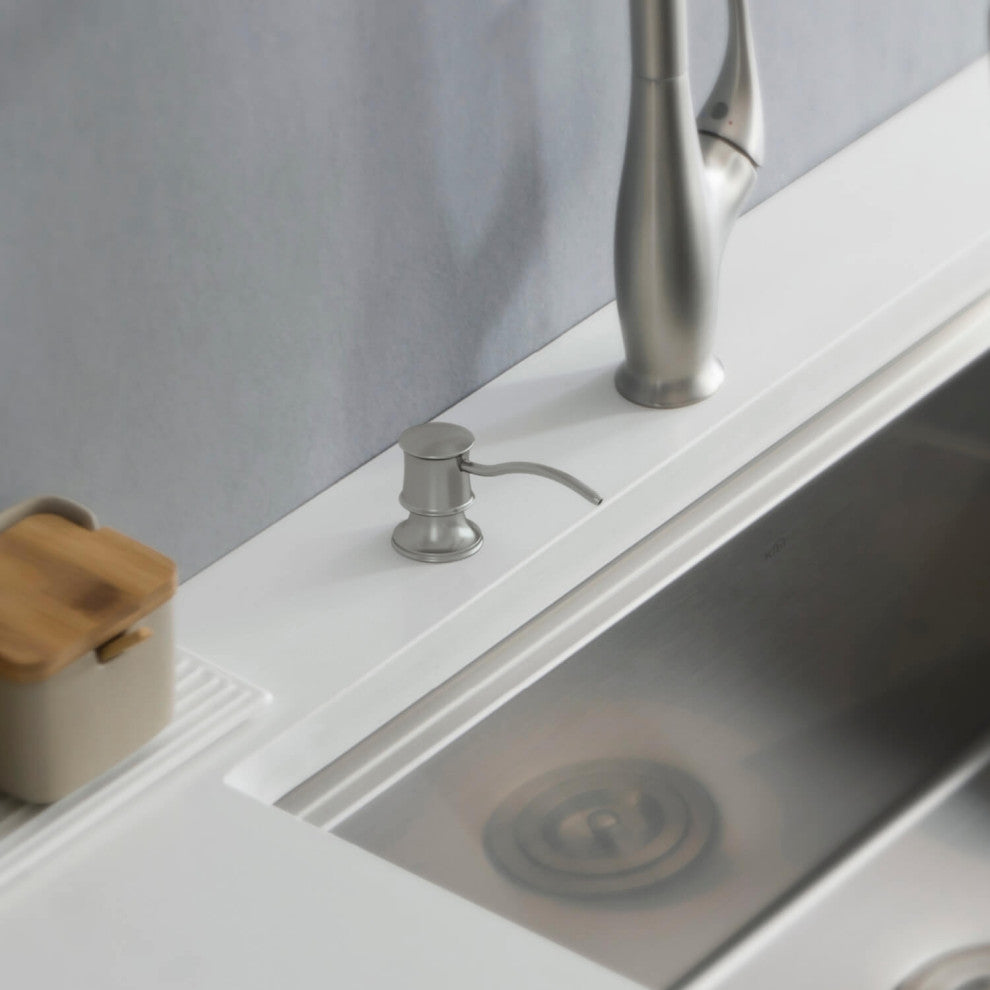 KIBI Kitchen Soap Dispenser KSD101, Brushed Nickel