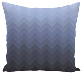 Depth Perception Stripes Print Pillow, Cadet, 16"x16"