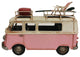 VW Pink Metal Bus Decor