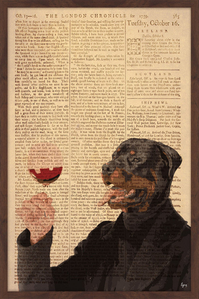 "Wine Connoisseur" Framed Painting Print, 20"x30"
