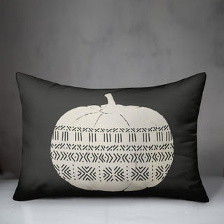 Mud Cloth Pumpkin 14x20 Throw Pillow
