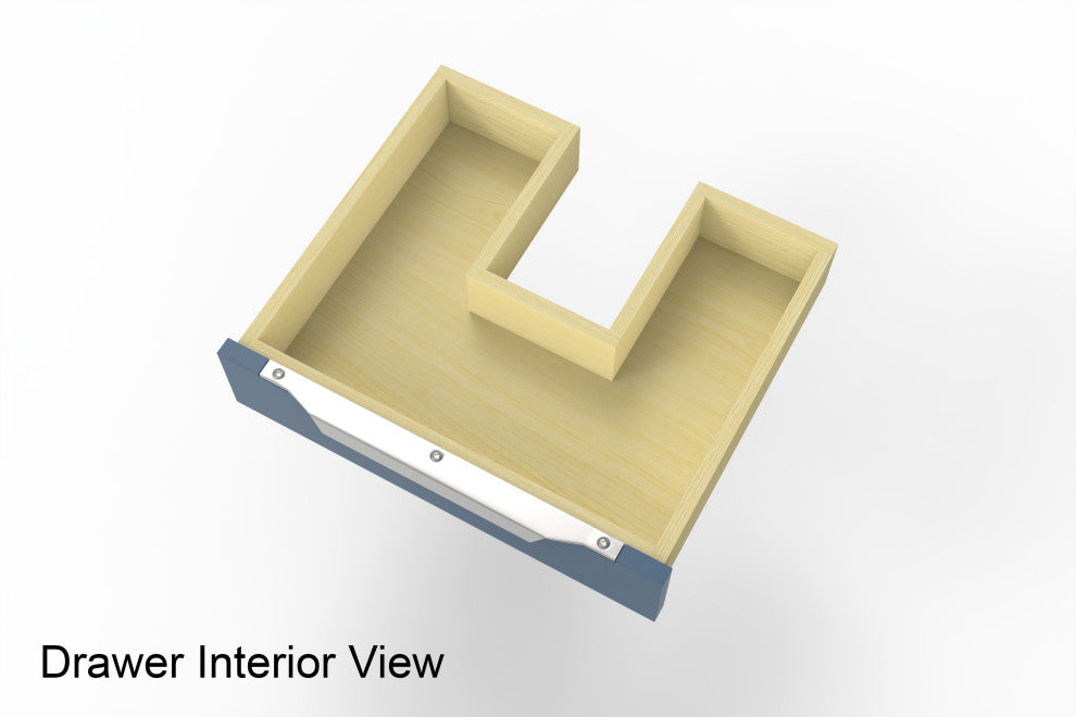 CastelloUSA Nile 60" Wall Mounted Vanity Set, White, White Top, Chrome Handles