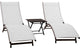 Coral Springs Aluminum Lounger 3-Piece Set, Pearl