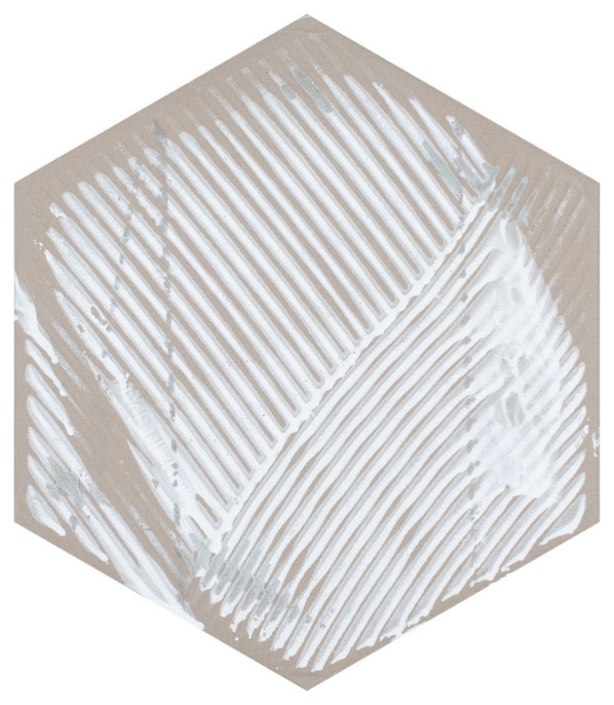 Gaudi Lux Hex White Porcelain Floor and Wall Tile