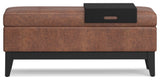 Oregon Storage Ottoman Bench with Tray