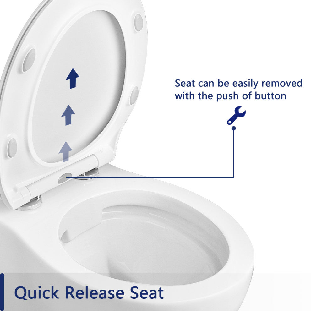 In-Wall Toilet Combo Set, Wall Hung Toilet Wall Hung Tank and Carrier System