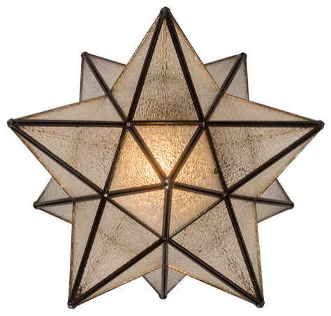 18 Wide Moravian Star Flushmount
