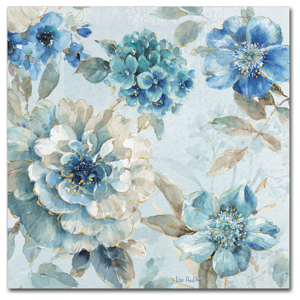 Lisa Audit 'Indigold IX' Canvas Art, 35"x35"