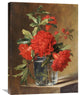 "Red Carnations and a Sprig of Berries" Artwork, 22" x 30"