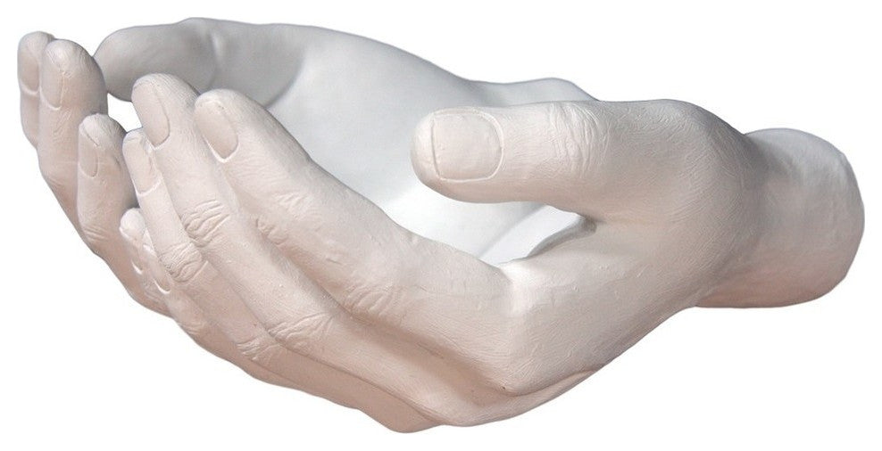 Interior Illusions Plus White Hands Out Wall Mount, 7.5" Long