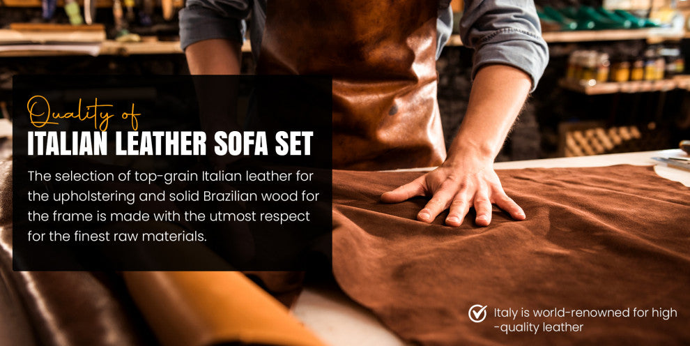 Mia Top Grain Italian Leather  Loveseat