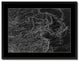 Europe Asia Vintage Monochrome Map Canvas, 28"x37"