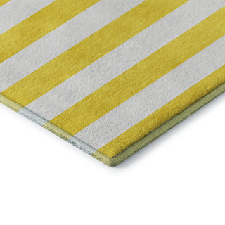 Premium Machine Washable Mayfield AMF528 Yellow 2'3" x 7'6" Runner Rug