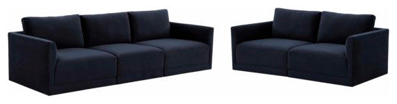 TOV Furniture Willow Navy Living Room Set