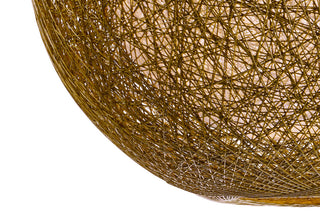 Maxim 14407 Bali 1 Light 24"W Woven String Globe Pendant - Chocolate