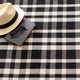 Dash & Albert Tattersall Black Handwoven Indoor/Outdoor Rug, Black, 5' x 8'