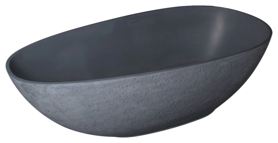 Vanity Art 67" Solid Surface Freestanding Bathtub