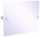 Carolina Crystal Landscape Tilt Mirror with Beveled Edge, Polished Nickel
