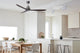 Lucci Air Whitehaven 56" Smart WiFi Controlled Indoor/Outdoor Ceiling Fan, Brushed Chrome