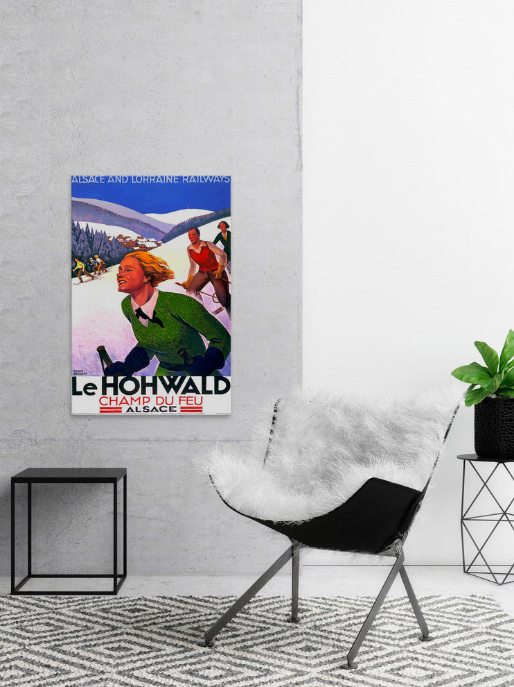 "Le Hohwald" Painting Print on Wrapped Canvas, 30"x45"