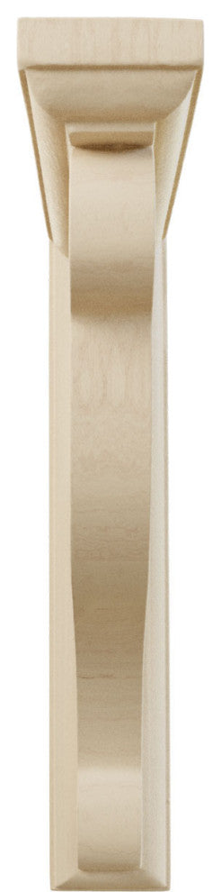 1 1/2"W x 6"D x 8 1/2"H Bulwark Bracket, Rubberwood