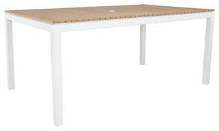 Riviera Outdoor Rectangle Dining Table, White