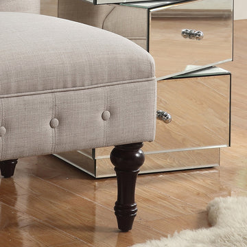 LaGuardia Slipper Chair, Beige