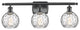 Innovations 516-3W-BK-G1215-6-LED 3 Light Bath Vanity Light, Matte Black
